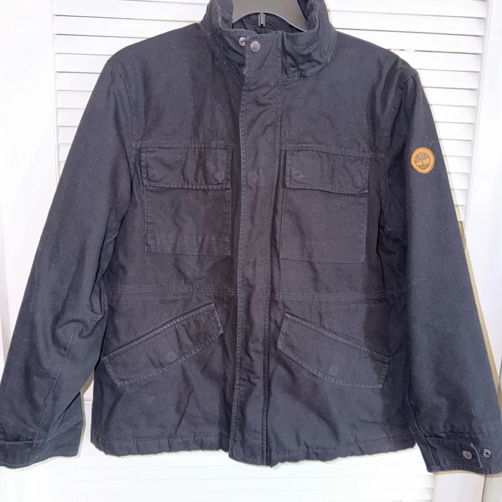 Timberland Men’s Black Military/Field Jacket Size Large